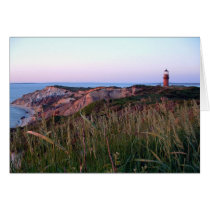 Aquinnah Sunset and Lighthouse Card