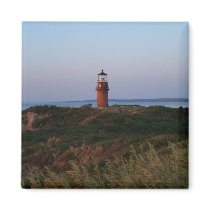 Aquinnah Sunset and Lighthouse Magnet by thehatch Aquinnah Sunset and Lighthouse Magnet