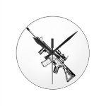 AR15 ROUND WALLCLOCK AR15 ROUND WALLCLOCK