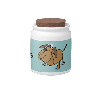 AR- Funky Puppy Dog Treats Jar