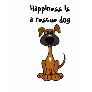 AR- Happiness is a Rescue Dog Shirt