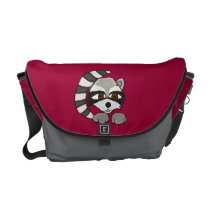 AR- Raccoon Art Messenger Bag