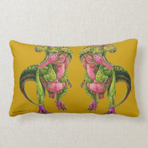 ARA DINOMANIA - HIS AND HER DINO PILLOW
