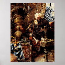 Arab Dealer Among His Antiques Print