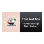 Arab Emirates Flag Map 2.0 Photo Cards