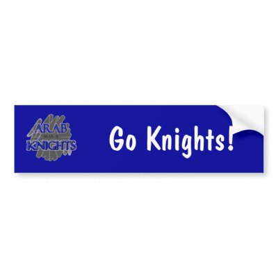 Arab High School KNIGHTS - Arab, AL Bumper Stickers by ShowSchoolSpirit
