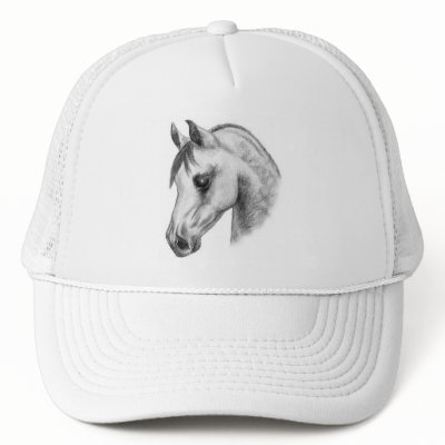 arab horse head trucker hats by Mindgoop