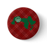 Arab League Flag Map full size Pinback Buttons