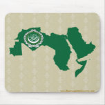 Arab League Flag Map full size Mouse Pads