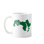 Arab League Flag Map full size mugs