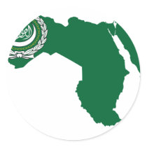 Arab League flag map stickers