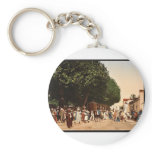 Arab market, Blidah, Algeria vintage Photochrom Keychain