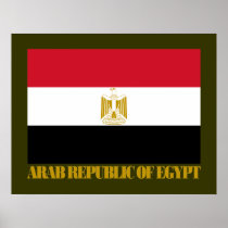 Arab Republic of Egypt Flag Posters