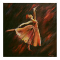 Arabesque Ballet Dancer - Canvas Print by TimothyOrikri Arabesque Ballet Dancer - Canvas Print