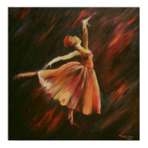 Arabesque Ballet Dancer - Canvas Print by TimothyOrikri Arabesque Ballet Dancer - Canvas Print