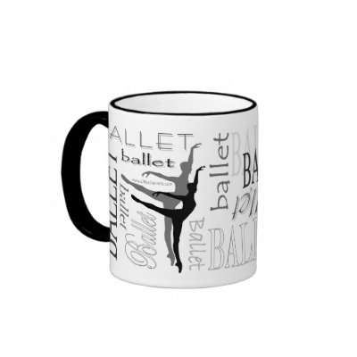 Arabesque Ballet Mug (customizable) by StudioMiyabi
