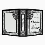 Arabesque Black Lace, 2 inch binder binders