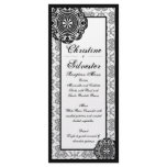 Arabesque Black Lace, menu and program Rack Card