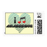 Arabesque fan postage stamp