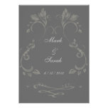 Arabesque Flourish Chalkboard Invitation invitations