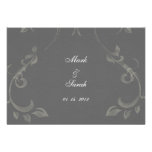 Arabesque Flourish Chalkboard RSVP invitations
