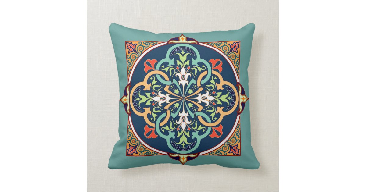 Arabesque Islam Persian Art Decorative Pillow Zazzle