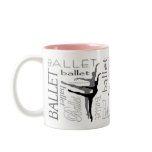 Arabesque Mug w/ Pink Accent (customizable)