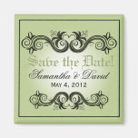 Arabesque Save the Date (celery) Magnets