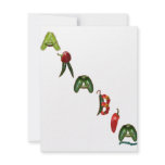 Arabia Chili Peppers Personalized Announcement