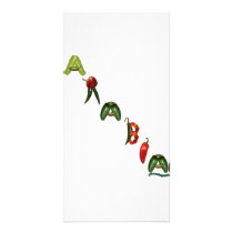 Arabia Chili Peppers Personalized Photo Card