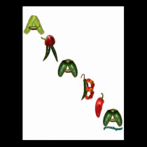 Arabia Chili Peppers postcards