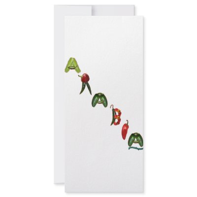 Arabia Chili Peppers Rack Cards by chili_state