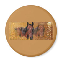 Arabian Crescent Moon Mama magnets by FrankzPawPrintz Arabian Crescent Moon Mama magnets