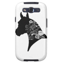 Arabian Floral Silhouette -Android Samsung Galaxy SIII Cover