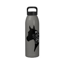 Arabian Floral Silhouette Water Bottles