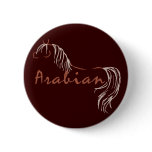 Arabian Horse Pinback Button
