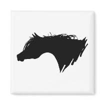 Arabian Horse Head Fridge Magnet