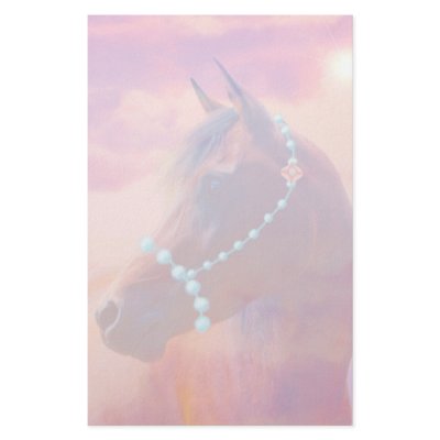 Arabian Horse Sunrise Stationery Paper by TrailsThroughNature