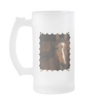 Arabian Horses Frosted Beer Mug