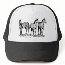 Arabian Horses Mesh Hats