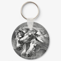 Arabian Horses Keychain by aesthete Arabian Horses Keychain