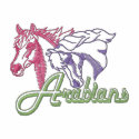 Arabian Logo Outline embroidered shirts by ZazzleEmbroidery Arabian Logo Outline embroidered shirts