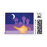 Arabian Night Magic Lamp Postage Stamp