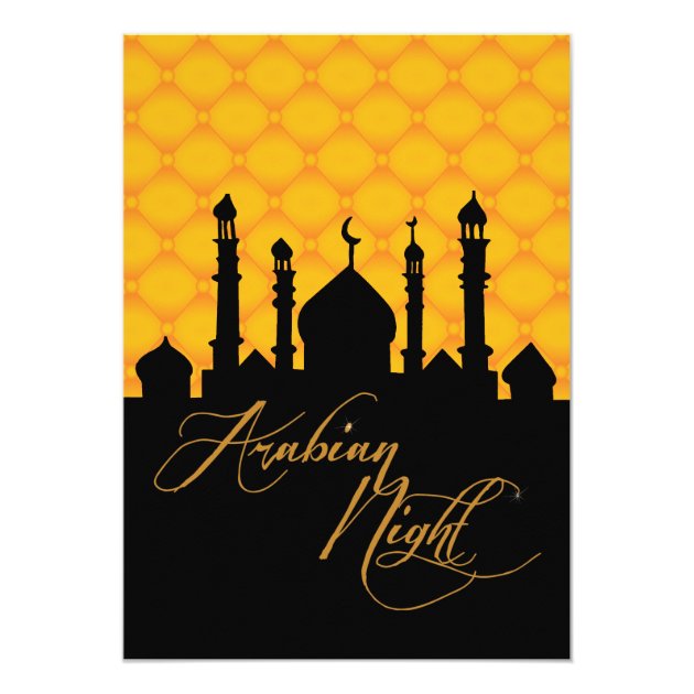 Arabian Nights, 40th Birthday Invitations