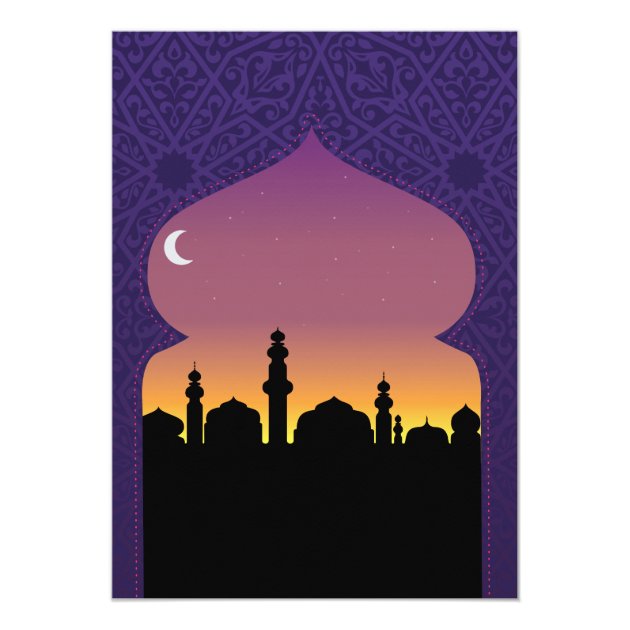 Arabian Nights Birthday Party Any Age 30th Invite