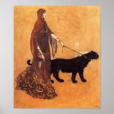 Arabian Nights by Edmund Dulac Poster by CollageMontage