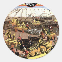 Arabian Nights' Entertainment And Spectacular Round Stickers