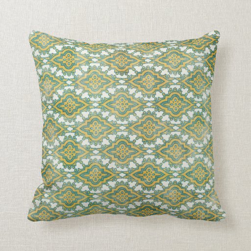 Arabian Nights Lattice Throw Pillow Zazzle