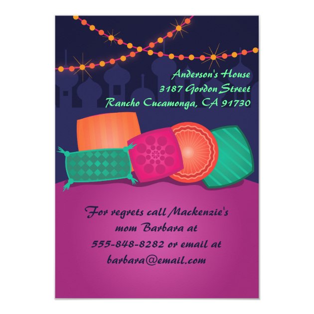 Arabian Nights Lounge Party Invitation