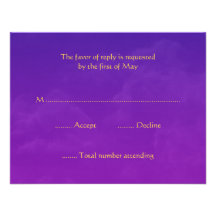 Arabian Nights RSVP Response Cards Custom Invites